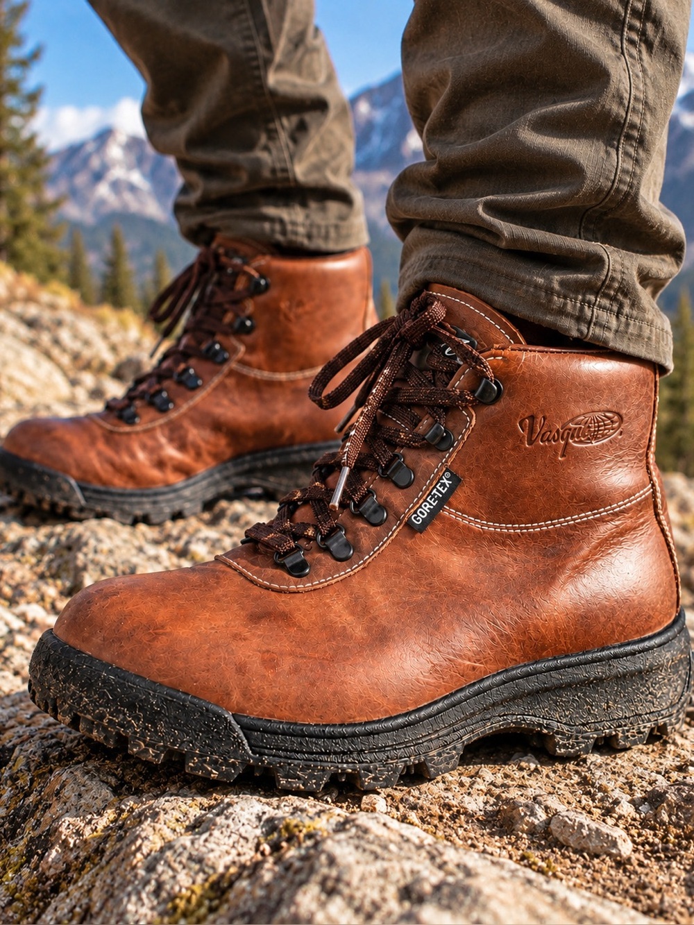 Vasque Goretex Sundowner leather Hiking Boot Mens 8.5 Wide